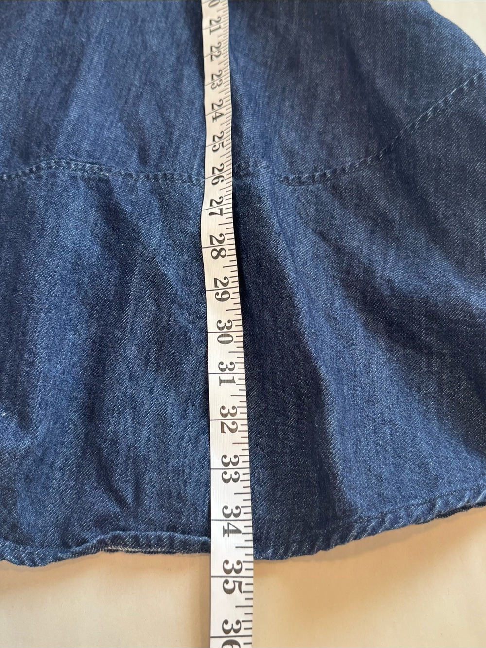 Shoshanna Presley Denim Fit-and-Flare Mini Dress 6 - Picture 9 of 10